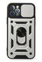 Ilkeshop New iPhone 12 Pro Case Pars Lens Ring Silicone (203008) - Silver