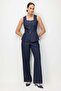 Buttoned Front Square Neck Blouse - 4