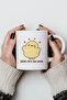 330ml Printed White Ceramic Mug with Cute Chick Figure - 5