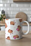 330ml Printed White Ceramic Mug Cup with Cute Teddy Bear Heart Pattern - 4