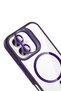 Zengemtx iPhone 17 Cover with Remim Lens and Magsafe Stand - (140345) Deep Purple - 4