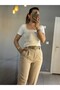 Women's White Color Lace Square Collar Short Sleeve Modal Blouse - 6