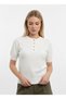 Women's Crew Neck Braided Knitwear Blouse
