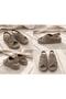 Women's Suede Sandals - Comfortable Lightweight Wedge Sole Summer Slippers with Cross Straps - 3