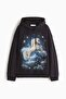 Printed cotton hoodie - 6