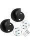 4 Pcs Floor Door Stopper, Single Hole Stainless Steel Floor Mounted Doorstop with Hardware - 8