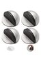 4 Pcs Floor Door Stopper, Single Hole Stainless Steel Floor Mounted Doorstop with Hardware - 3