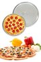 Stainless Steel Pizza Tray, Perforated Lahmacun and Pizza Pan, Oven Tray 36 cm Large Size - 2