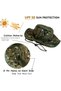 Camouflage Full Face Sun Hat UPF50+ Breathable Outdoor Fishing Hiking Cap - 6
