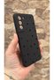 Samsung Galaxy S21 Fe Compatible Mini Black Star Patterned Silicone Shock Absorbing Classic Protected Rubber Case - 3