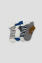 Baby Boy and Child Mixed Patterned Premium Cotton Booties Socks Set