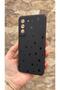 Samsung Galaxy S22 Compatible Mini Black Star Patterned Silicone Shock Absorbing Classic Protected Rubber Case - 4