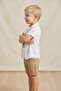 Boys' 3-Piece Cotton Set - Shirt, Printed Undershirt, and Shorts (Ages 2-5) - 6