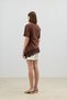 Coffee Lace Cotton Women's T-Shirt - 6