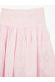 Elastic Waist Embroidered Cotton Loose Cut Midi Skirt - 3