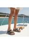 26Y217-9 Women's Jute Decorated Cork Sole Double Strap Stone Premium Slippers - 3