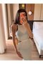 Women's Halter Neck Strappy Long Knitted Beach Dress