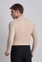 Crepe Fabric Nurse Collar Long Sleeve T-Shirt - 6