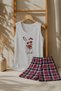 Women's Summer Pajama Set with Straps, Zero Sleeve Top and Shorts, Comfortable Home Wear Sleep Set - 4