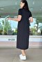 Crew Neck Modal Dress with Pockets 6Y155 - 2