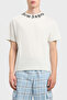 100% Cotton Logo Printed Regular Fit Crew Neck t Shirt Men's t Shirt Pmaa109S26Jer00