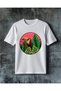 تي شيرت كبير الحجم مطبوع عليه toucan trop yaslil