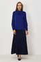 Bluz with Tie-Up Detail on the Collar 45395 - 2
