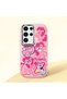 Pink Silicone Case with Shock-Absorbing Camera Protection Compatible with Samsung Galaxy S24 Ultra
