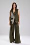 Women's Tweed Fabric Detailed Comfortable Fit Design Vest - 4