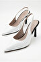 Women's Special Design Thin Heeled Double Color Stiletto Pointed Toe Heeled Shoes with Elastic Band - 7