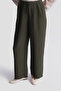 Pocket Detailed Palazzo Trousers Brown - 3