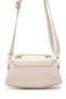 Lock Detailed Baguette Luvia Women's Crossbody Bag Cream - 4