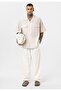 Striped Double Pocket Short Sleeve Shirt - 2