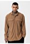 Ribbed Long Sleeve Pocketed Shirt - 2