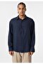 Basic oversize long sleeve linen shirt - 2