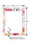 Flower Patterned Summer Sil Refrigerator Notepad Shopping List Magnetic Magnet to Do List with Pen Gift