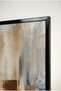 Beige and Earth Tones Modern 2-Piece Glass Painting Set - Black Metal Framed Home and Office Painting - 4