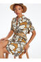 I Floral Linen Blend Shirt Dress from Freezen Store - 2