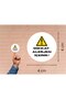 Attention Contains Allergens Label Warning Allergy Allergen Round Matte Sticker 4 cm (45 Pieces)