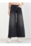 Women Charcoal Wide Leg Jeans - 2