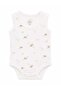 Baby Girl Nature Themed Minimal Patterned Bodysuit - 2
