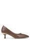 Women's Genuine Leather Mink Heeled Shoes
