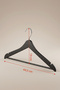 Wooden Look Plastic Clothing Shirt Hanger - 5