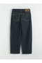 Two Mt Shop Quality Soulife Navy Blue Denim Straight Baggy Fit High Waist Wide Leg Women's Jean Pants - 6