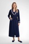 Plus Size Polka Dot Women's Long Sleeve Dressing Gown 100% Cotton