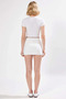 Women's Shorts Skirt High Waist Mini Length Woven Plain Pattern Belted Narrow Leg Finike Functional Stylish - 5