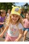 Girl's Yellow Light-Up Cute Rabbit-Shaped Adjustable Cap with Velcro Feature - 2