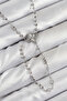 Brass Zircon Stone Clover Model Silver Color Women's Y Necklace 5886 - Stepco6751-5743