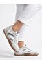 Women's Lace-Up Patterned Colorful Sole Orthopedic Sneaker Walking Shoes - 5