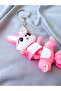 Cute Pink Rabbit Keychain – 3D Printed Figure Keychain (8 cm) - 5